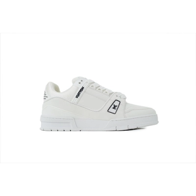 EM Sneakers Louis Vuitton Trainer(NFC Chip Edition)White 02