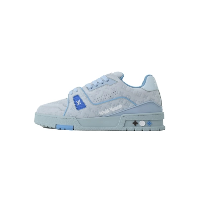 EM Sneakers Louis Vuitton Tyler The Creator x Trainer Low(NFC Chip Edition)Blue 01