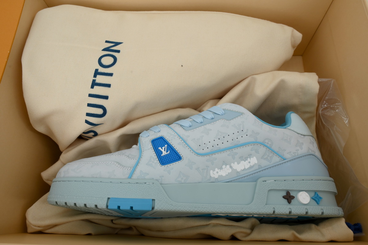 EM Sneakers Louis Vuitton Tyler The Creator x Trainer Low(NFC Chip Edition)Blue