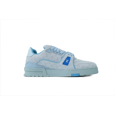 EM Sneakers Louis Vuitton Tyler The Creator x Trainer Low(NFC Chip Edition)Blue 02