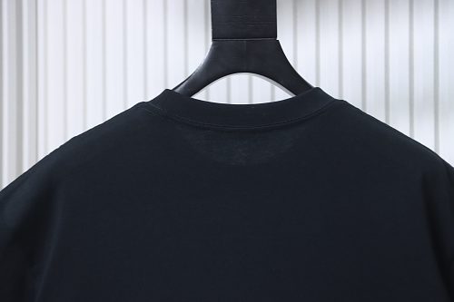 EM Sneakers Acne Studios Circle Logo Print T-Shirt Black