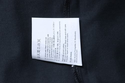 EM Sneakers Acne Studios Circle Logo Print T-Shirt Black