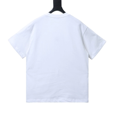EM Sneakers Acne Studios Circle Logo Print T-Shirt White 02