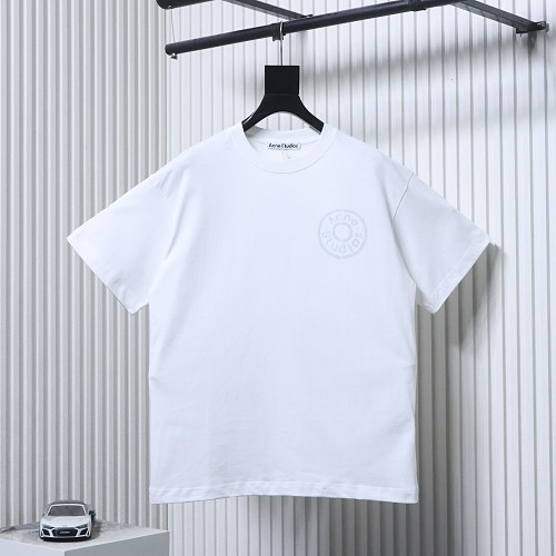 EM Sneakers Acne Studios Circle Logo Print T-Shirt White