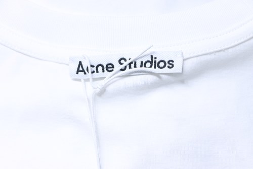 EM Sneakers Acne Studios Circle Logo Print T-Shirt White