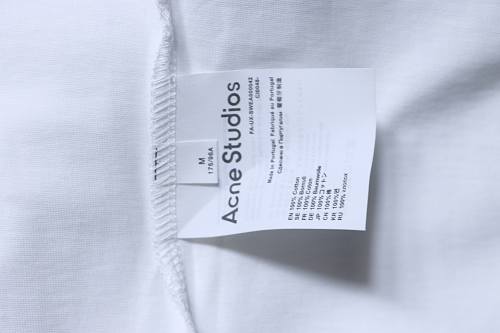 EM Sneakers Acne Studios Circle Logo Print T-Shirt White