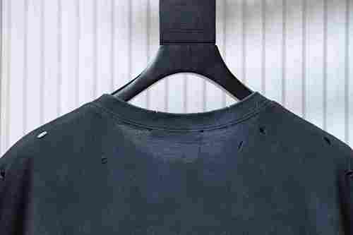EM Sneakers Acne Studios Distressed Sandblasted Navy Blue T-Shirt