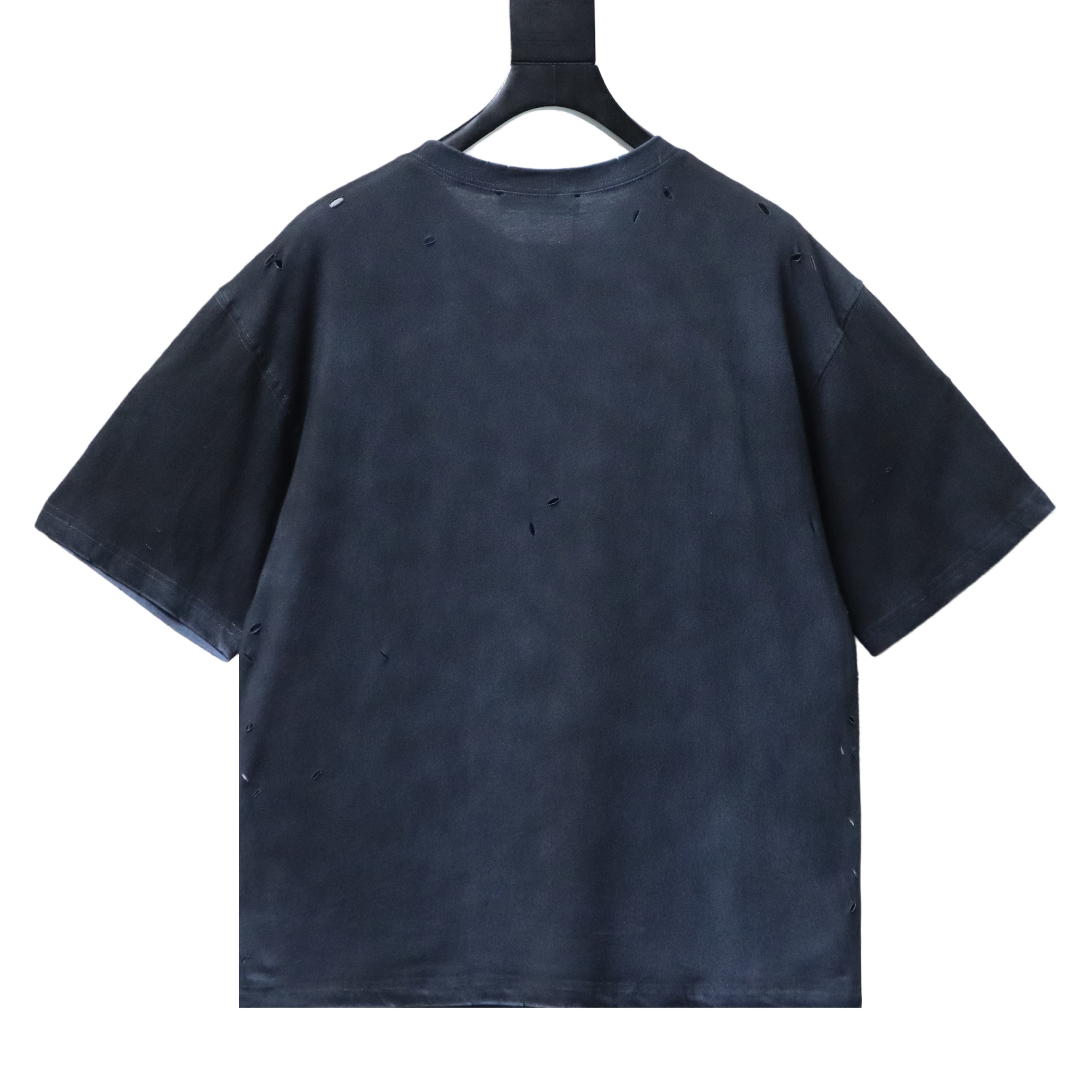 EM Sneakers Acne Studios Distressed Sandblasted Navy Blue T-Shirt