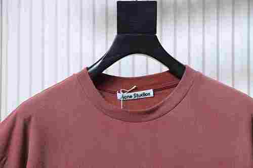 EM Sneakers Acne Studios Exford U 1996 Distressed Cotton & Hemp Pocket T-Shirt Chocolate Brown