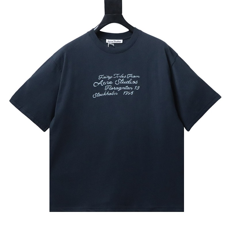 EM Sneakers Acne Studios Letter-print Cotton T-shirt Black