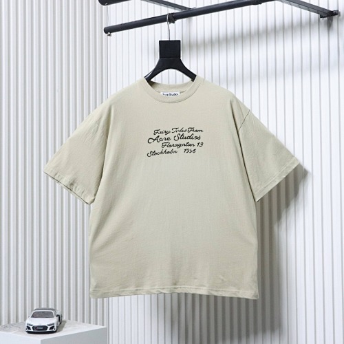 EM Sneakers Acne Studios Letter-print Cotton T-shirt Neutrals