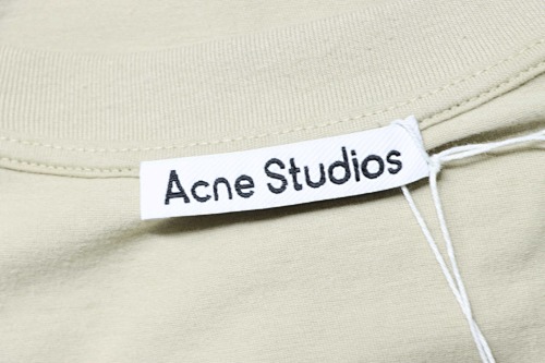 EM Sneakers Acne Studios Letter-print Cotton T-shirt Neutrals