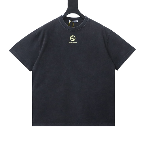 EM Sneakers Acne Studios Logo-embellished T-shirt Optical Black
