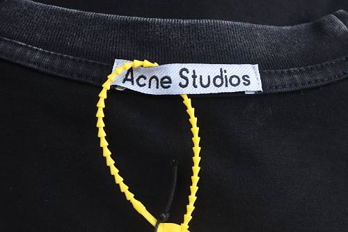 EM Sneakers Acne Studios Logo-embellished T-shirt Optical Black