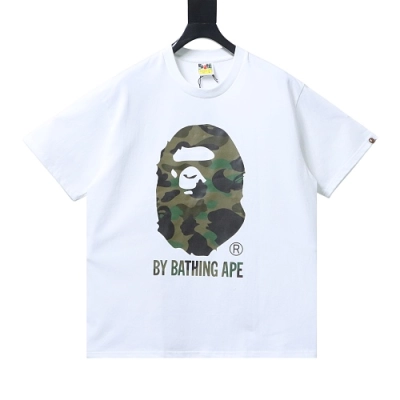 EM Sneakers BAPE 1st Camo By Bathing Ape T-shirt White Green 01