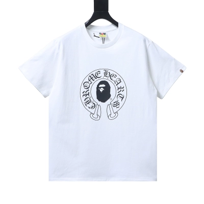 EM Sneakers Bape × Chrome Hearts  2009 Baby Milo Horseshoe T-shirt White 01