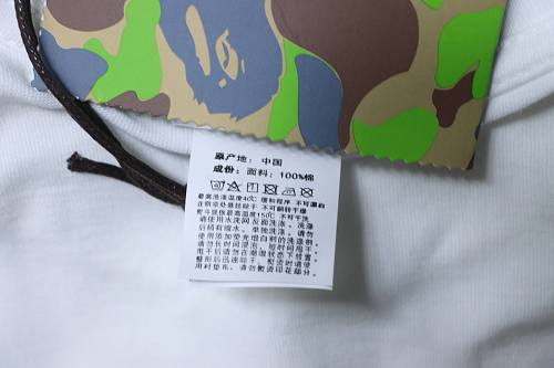 EM Sneakers BAPE A Bathing Ape Check by Bathing T-shirt White Beige