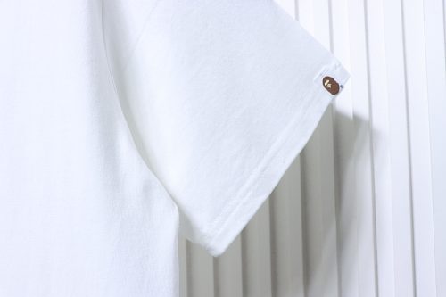 EM Sneakers BAPE A Bathing Ape Check by Bathing T-shirt White Beige