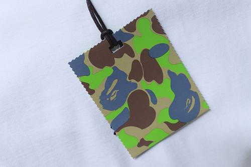 EM Sneakers BAPE Military Crazy Big Ape Head T-shirt White