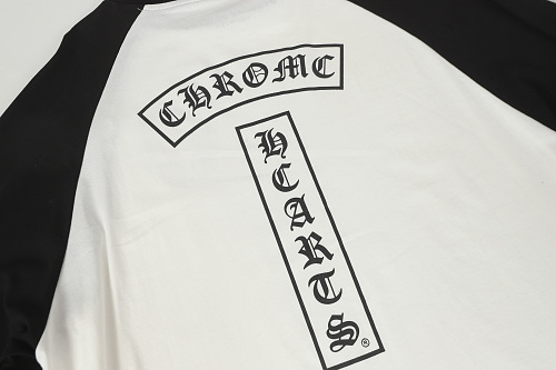 EM Sneakers Chrome Hearts Baseball Long Sleeve Black/White