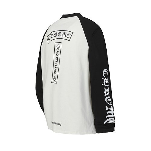 EM Sneakers Chrome Hearts Baseball Long Sleeve Black/White