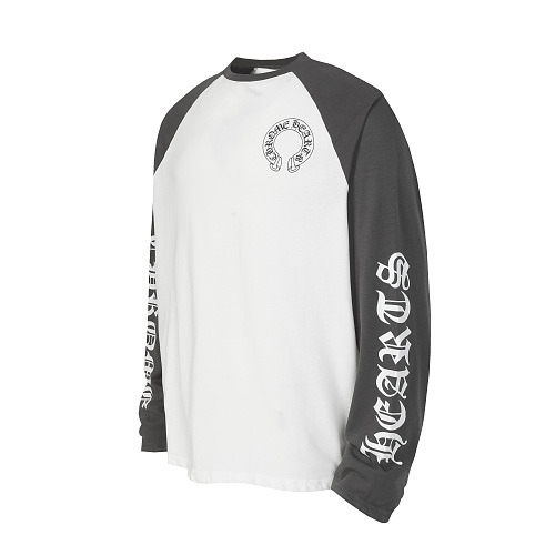 EM Sneakers Chrome Hearts Baseball Long Sleeve Gray /White