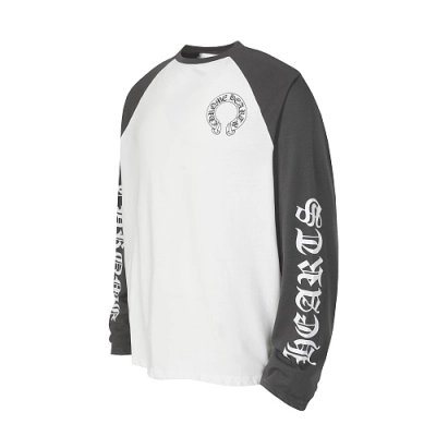 EM Sneakers Chrome Hearts Baseball Long Sleeve Gray /White 02
