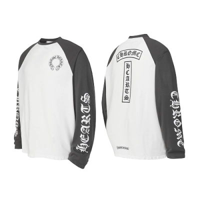 EM Sneakers Chrome Hearts Baseball Long Sleeve Gray /White 01
