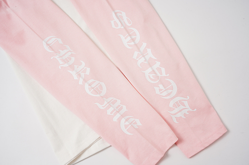 EM Sneakers Chrome Hearts Baseball Long Sleeve Pink /White