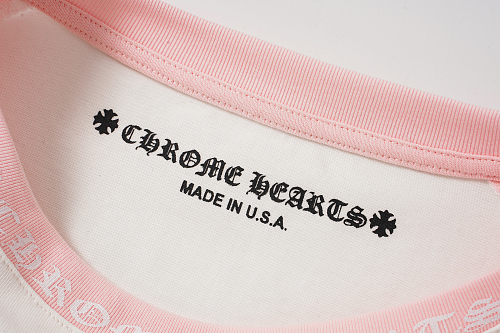 EM Sneakers Chrome Hearts Baseball Long Sleeve Pink /White