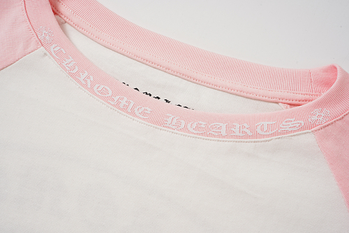 EM Sneakers Chrome Hearts Baseball Long Sleeve Pink /White