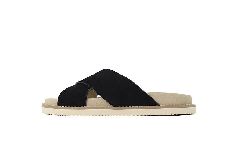 EM Sneakers Brunello Cucinelli Crossover Slides Suede Black