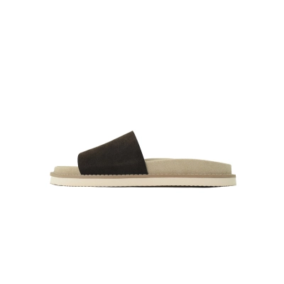 EM Sneakers Brunello Cucinelli Suede Sandals Coffee 01