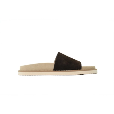 EM Sneakers Brunello Cucinelli Suede Sandals Coffee 02