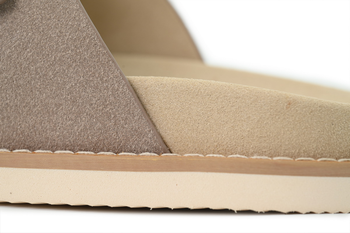 EM Sneakers Brunello Cucinelli Suede Slide Sandals Beige