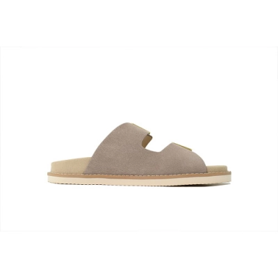 EM Sneakers Brunello Cucinelli Suede Slide Sandals Beige 02