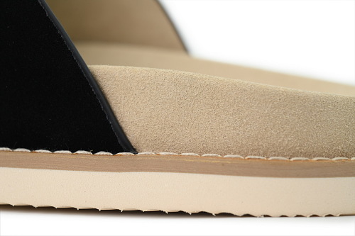 EM Sneakers Brunello Cucinelli Suede Slide Sandals Black