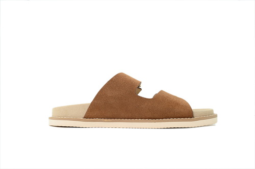 EM Sneakers Brunello Cucinelli Suede Slide Sandals Brown