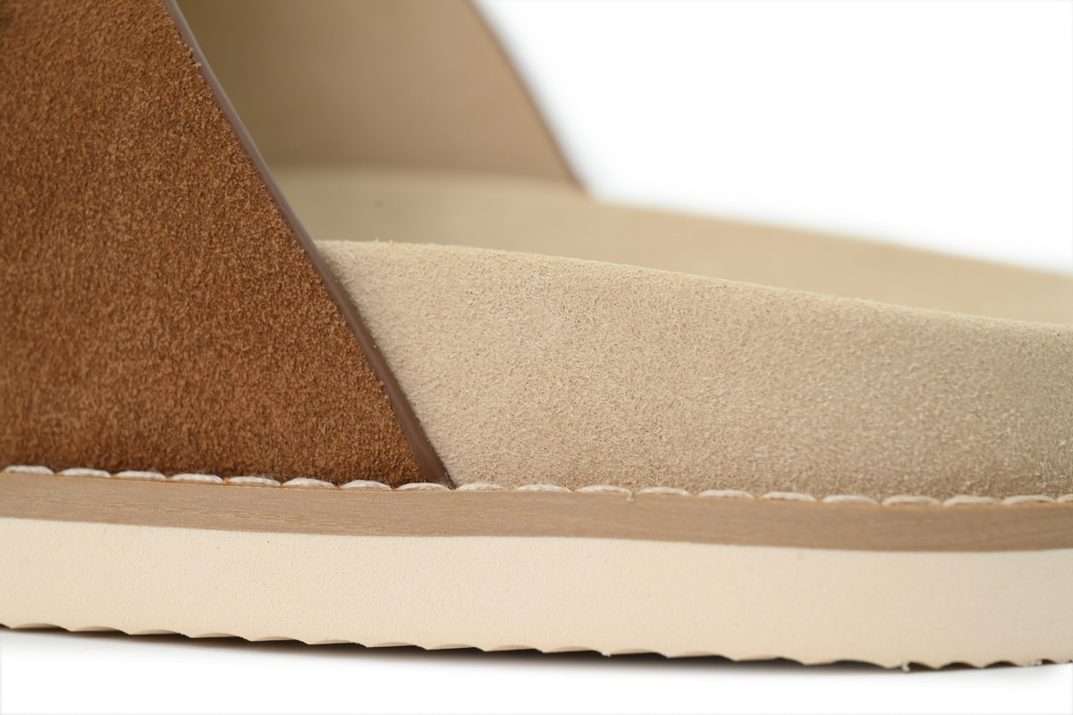 EM Sneakers Brunello Cucinelli Suede Slide Sandals Brown