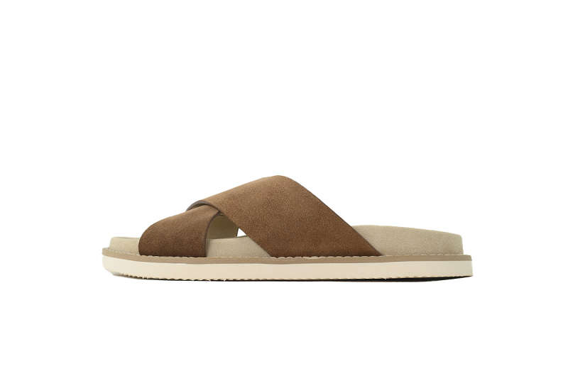 EM Sneakers Brunello Cucinelli Crossover Slides Suede Brown