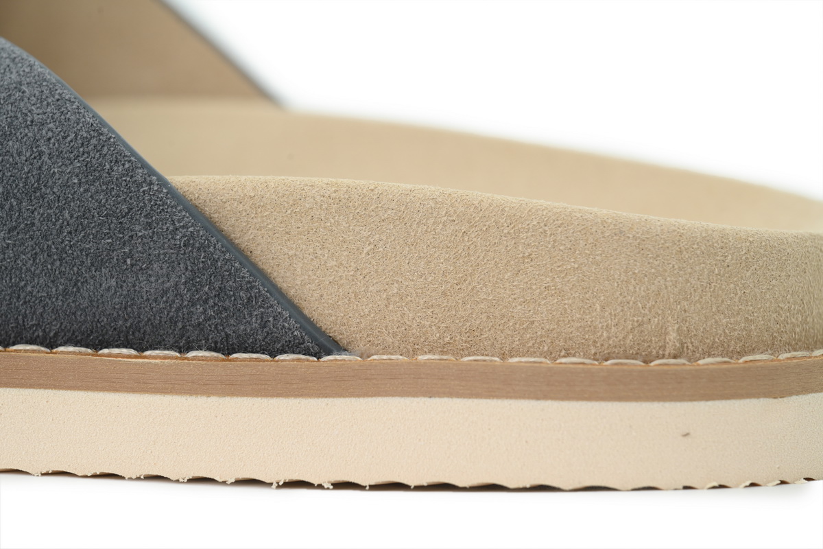 EM Sneakers Brunello Cucinelli Suede Slide Sandals Grey