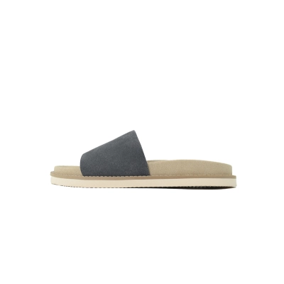 EM Sneakers Brunello Cucinelli Suede Sandals Gray 01