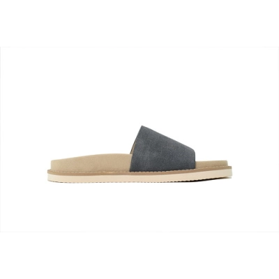 EM Sneakers Brunello Cucinelli Suede Sandals Gray 02