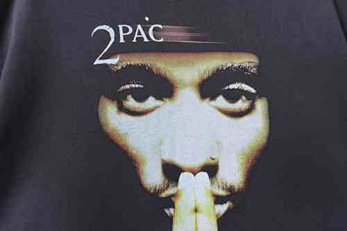 EM Sneakers SAINT Mxxxxxx 2Pac Short-Sleeve T-shirt Black