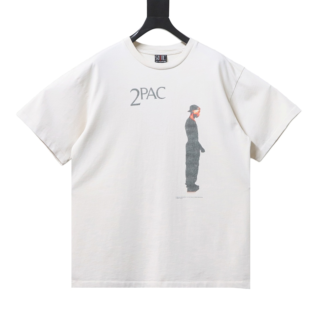 EM Sneakers SAINT Mxxxxxx 2Pac T-Shirt White