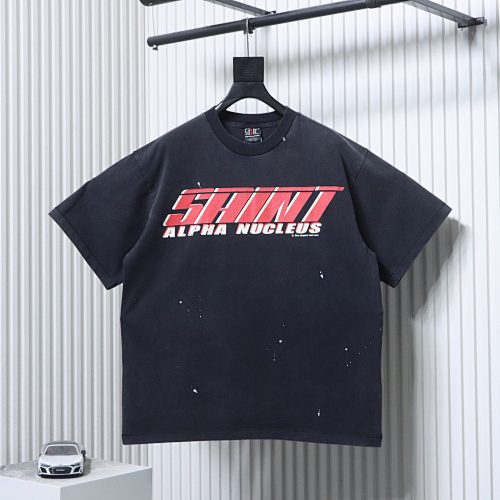 EM Sneakers SAINT MXXXXXX Denim Tears Graphic-print T-shirt Navy