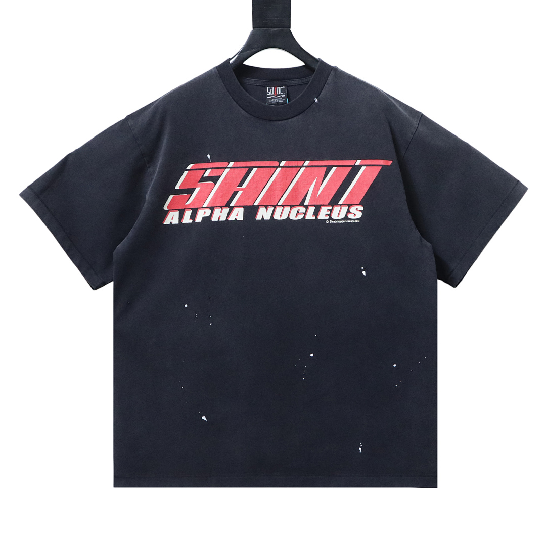 EM Sneakers SAINT MXXXXXX Denim Tears Graphic-print T-shirt Navy