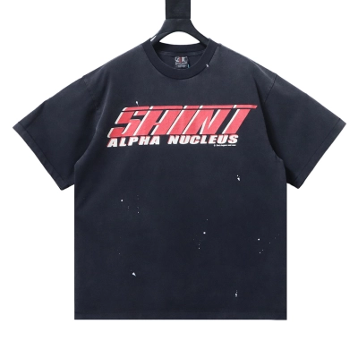 EM Sneakers SAINT MXXXXXX Denim Tears Graphic-print T-shirt Navy 01