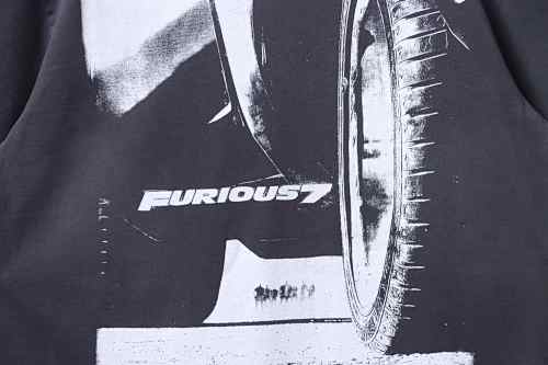 EM Sneakers SAINT Mxxxxxx Furious 7 Short Sleeve T-shirt Black