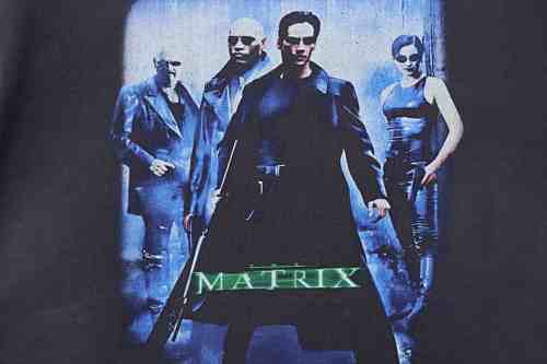 EM Sneakers Saint Mxxxxxx Green Logo Matrix T-shirt Black